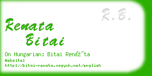 renata bitai business card